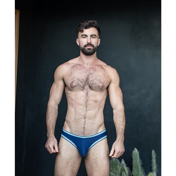 Andrew Christian Racer Bikini Blue Large - Picture 7 of 13